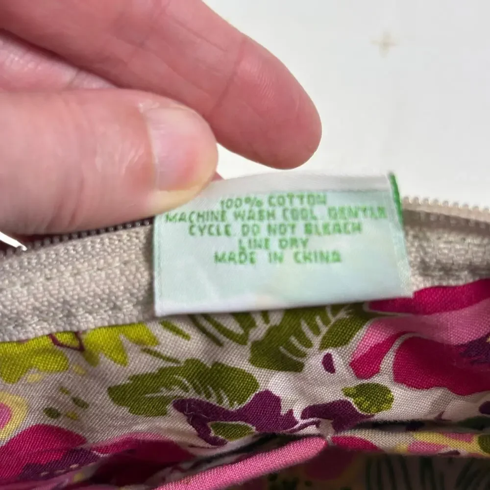 Vera Bradley Vintage Make Me Blush Quilted Shoulder Bag Y2K Cottagecore Retired - Picture 9 of 13